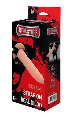 Реалістичний страпон REALSTUFF STRAP ON REAL DILDO DT21706 фото