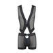 Комплект мужского белья на шнуровке Passion 053 SET WILLIAM XXL/XXXL Black, жилет, боксеры SO7629 фото 5