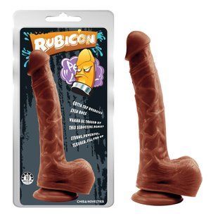 Фаллоимитатор реалистик Chisa Rubicon на присоске, коричневый 24*4.5 см 15772/CN-711721577 фото