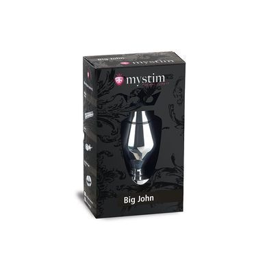 Металлическая анальная пробка Mystim Big John для электростимулятора,&nbsp;диаметр&nbsp;6,5&nbsp;см SX2655 фото