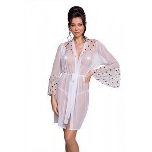 Повітряний пеньюар Passion LOVELIA PEIGNOIR XXL/XXXL, white SO4776 фото