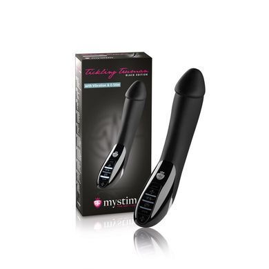 Вібратор з електростимуляцією Mystim Tickling Truman eStim Black, міостимулятор SO3472 фото