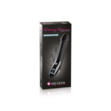 Вібратор з електростимуляцією Mystim Tickling Truman eStim Black, міостимулятор SO3472 фото