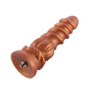 Фалоімітатор для секс-машин Hismith Spiral Grain Silicone Dildo Monster Series, спіральний рельєф SO9961 фото