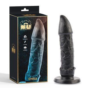 Фалоімітатор з великою прямою головкою CHISA MU 21 см, чорний 22592 /CN-711722592 фото