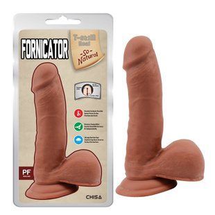 Фаллоимитатор реалистичный на присоске Сhisa T-skin ReaL Fornicator мулат, 19 х 4 см 727299 /CN-711772729 фото