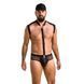 Комплект эротического мужского белья Passion 038 JOHN XXL/XXXL Black, боди, кепка SO7587 фото 1