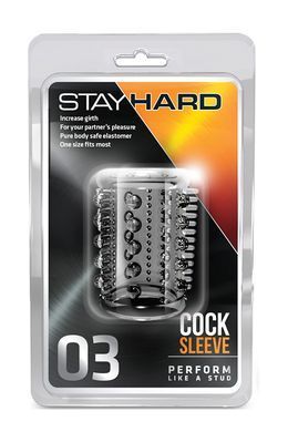 Насадка STAY HARD - COCK SLEEVE 03, CLEAR T330219 фото