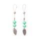 Украшения с бусинами и листиком для сосков Art of Sex &ndash; Nipple Jewelry Leaf, мятные SO5397 фото 1
