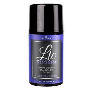 Гель для минета Sensuva Lic-o-licious Blueberry Muffin (50 мл), маслянистый, без сахара SO3200 фото