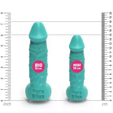 Мило у формі пеніса Pure Bliss MINI Turquoise, крафтове мило-член, натуральне SO6359 фото