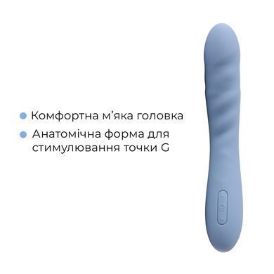 Смарт-вібратор з пульсацією Svakom Ava Neo Cornflower Blue, 15 режимів роботи, водонепроникний SO8977 фото