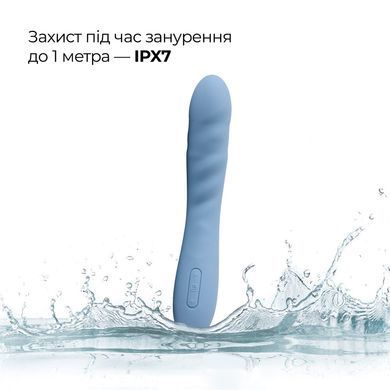 Смарт-вібратор з пульсацією Svakom Ava Neo Cornflower Blue, 15 режимів роботи, водонепроникний SO8977 фото