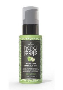 Вкусный гель для изысканных мануальных и оральных ласк Sensuva - Handipop Green Apple (59 мл) SO9824 фото