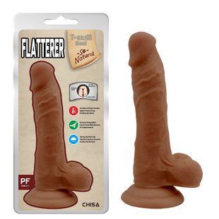 Вибратор реалистик с гибким хребтом Chisa T-skin ReaL FLATTERER из киберкожи 780294 фото