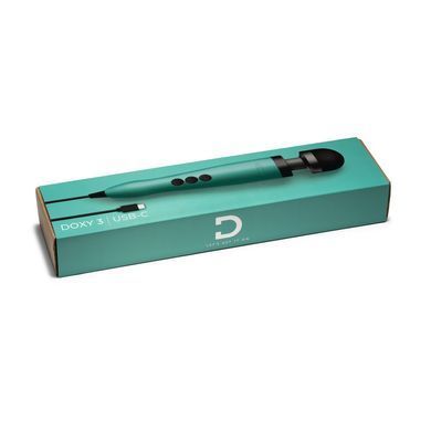 Вибромассажер DOXY3 USB-C Massager TURQUOISE, кабель USB-C, регулируемая интенсивность, компактный SX2452 фото