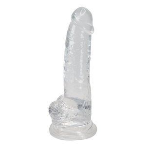 Прозорий фалоімітатор Alive Jelly Dildo Torrent (м'ята упаковка!!!) SO5313-R фото