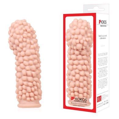 Насадка на член Kokos Extreme Sleeve ES.08 розмір S, потовщувальна, стимулювальний рельєф SX1446 фото