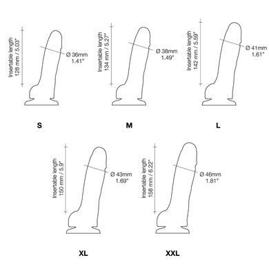 Реалістичний фалоімітатор Strap-On-Me Sliding Skin Realistic Dildo Vanille M, ефект рухливої шкіри SO6253 фото
