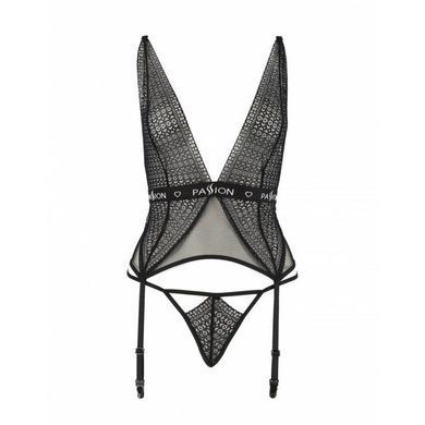 Полупрозрачный корсет Passion Exclusive MIRAJANE CORSET S/M, black PS26408 фото