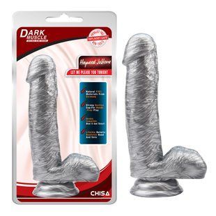 Фаллоимитатор&nbsp;реалистичный Chisa Dark Muscle на присоске, серебристый 652430/CN-711765240 фото