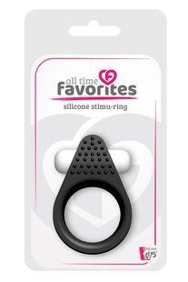 Эрекционное кольцо LIT-UP SILICONE STIMU RING 1, BLACK DT21154 фото
