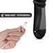 Пульсатор Blush Temptasia &ndash; Lazarus Thrusting Dildo &ndash; Black, ребристий стовбур, 3 швидкості SO8836 фото 3