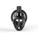 Клітка для пеніса LOCKINK SEVANDA Plastic Penis Chastity Cage, чорна, 3 кільця різних розмірів SX2841 фото 3