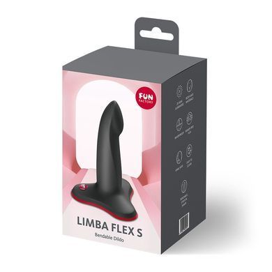 Фаллоимитатор Fun Factory LIMBA FLEX S Black, гибкий, с эффектом памяти, подходит для точки G SX3286 фото