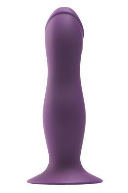 Фалоімітатор Dream Toys Flirts Pleasure Dildo для точки G на присосці, фіолетовий DT21891 фото