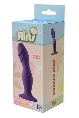 Фалоімітатор Dream Toys Flirts Pleasure Dildo для точки G на присосці, фіолетовий DT21891 фото