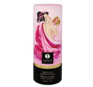 Пенящаяся соль для ванны Shunga Dead Sea salt Oriental Crystals &mdash; Rose Petal (500 г), Мертвого моря SO6893 фото
