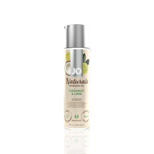 Массажное масло JO Naturals Massage Oil Coconut&Lime с натуральными эфирными маслами 120мл SO6164 фото