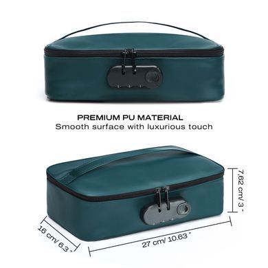 Кейс для игрушек Dorcel DISCREET BOX LUXURY GREEN, кодовый замок, 27&times;16&times;7,62 см SX1110 фото