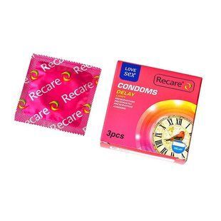 Презервативы Recare Delay Candy Condoms 3 шт, пролонгирующий эффект, конфетный аромат SX3320 фото