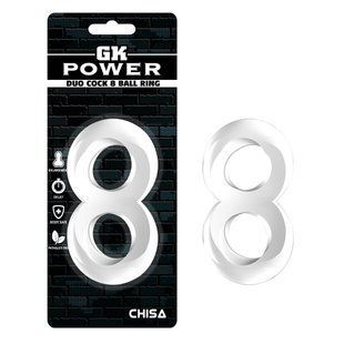 Ерекційне&nbsp;кільце&nbsp;подвійне&nbsp;Chisa GK Power Nust Bolts, прозорий 38189 /CN-100338189 фото