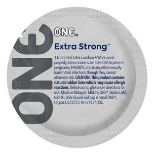 Презерватив ONE Extra Strong, 1 шт, розширена форма, зі змазкою, підходить для анального сексу SX0775 фото