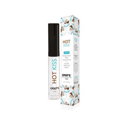 Стимулирующий блеск для губ EXSENS Coconut Hot Kiss 7 мл, согревает и охлаждает SO5540 фото