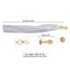 Анальная пробка с флоггером LOCKINK SEVANDA White Pony-Tail Anal Pear-shape Plug SX0869 фото 6