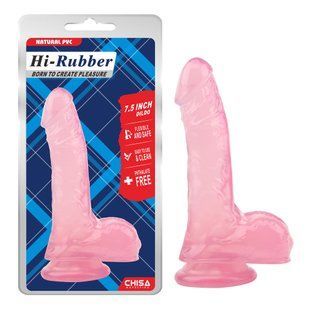 Фаллоимитатор реалистичный Chisa&nbsp;HI-RUBBER на присоске, розовый CH54366 фото