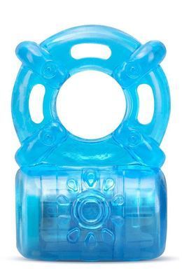 Эрекционное кольцо с вибрацией STAY HARD 5 FUNCTION COCK RING BLUE T331622 фото