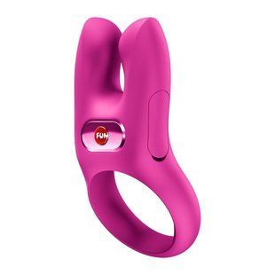 Эрекционное виброкольцо с двойной стимуляцией клитора Fun Factory NŌS CLASSIC Magenta, 2 мотора SX3697 фото