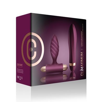 Набор для пар Climaximum Desire анальная пробка + вибратор, 10 режимов, на батарейках SX2432 фото