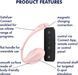 Смарт-виброяйцо Satisfyer Ribbed Petal Connect App Rose, управление со смартфона, пульт ДУ SX1222 фото 6