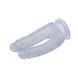 Фаллоимитатор&nbsp;двойной&nbsp;Chisa Hi-Rubber&nbsp;на присоске, прозрачный 14370 /CN-711914370 фото 5