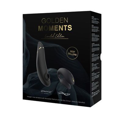 Преміальний подарунковий набір Golden Moments: Womanizer Premium та We-Vibe Chorus Black SX2518 фото