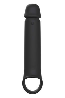 Вибронасадка на член удлиняющая DreamToys Ramrod с дистанционным управлением, черная DT22177 фото
