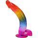 Фаллоимитатор Doc Johnson Crystal Jellies - 9.5 Inch Dildo - Rainbow SX4433 фото 2