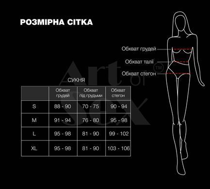 Лакированное платье Art of Sex - Demeter, цвет черный с эффектом голограммы, размер M SX3442 фото