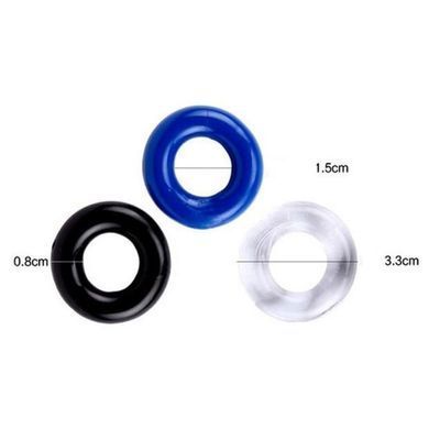Набор эрекционных колец Chisa GK Power 3 Pack, разноцветные 300899/BLQ025/CN330300899 фото